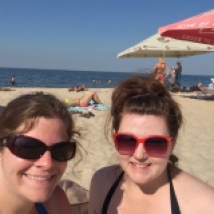 A day at the beach with fellow PCV Sam